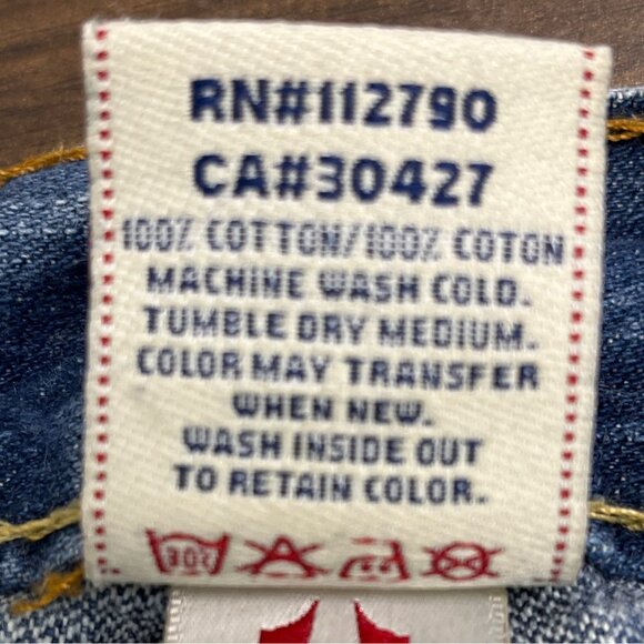 True Religion Womens Embroidered Bootcut Jeans Section Billy Medium Wash - Picture 11 of 12
